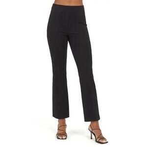 Spanx On the Go Kick Flare Pants Black Work Office Business Womens Large Petite